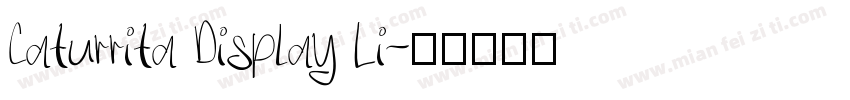 Caturrita Display Li字体转换